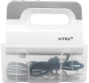 Миксер Vitek VT-HM5001 белый/серебристый