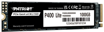 Твердотельный накопитель Patriot P400 Lite 1024ГБ, M.2 2280, PCIe 4.0 x4, M.2 P400LP1KGM28H