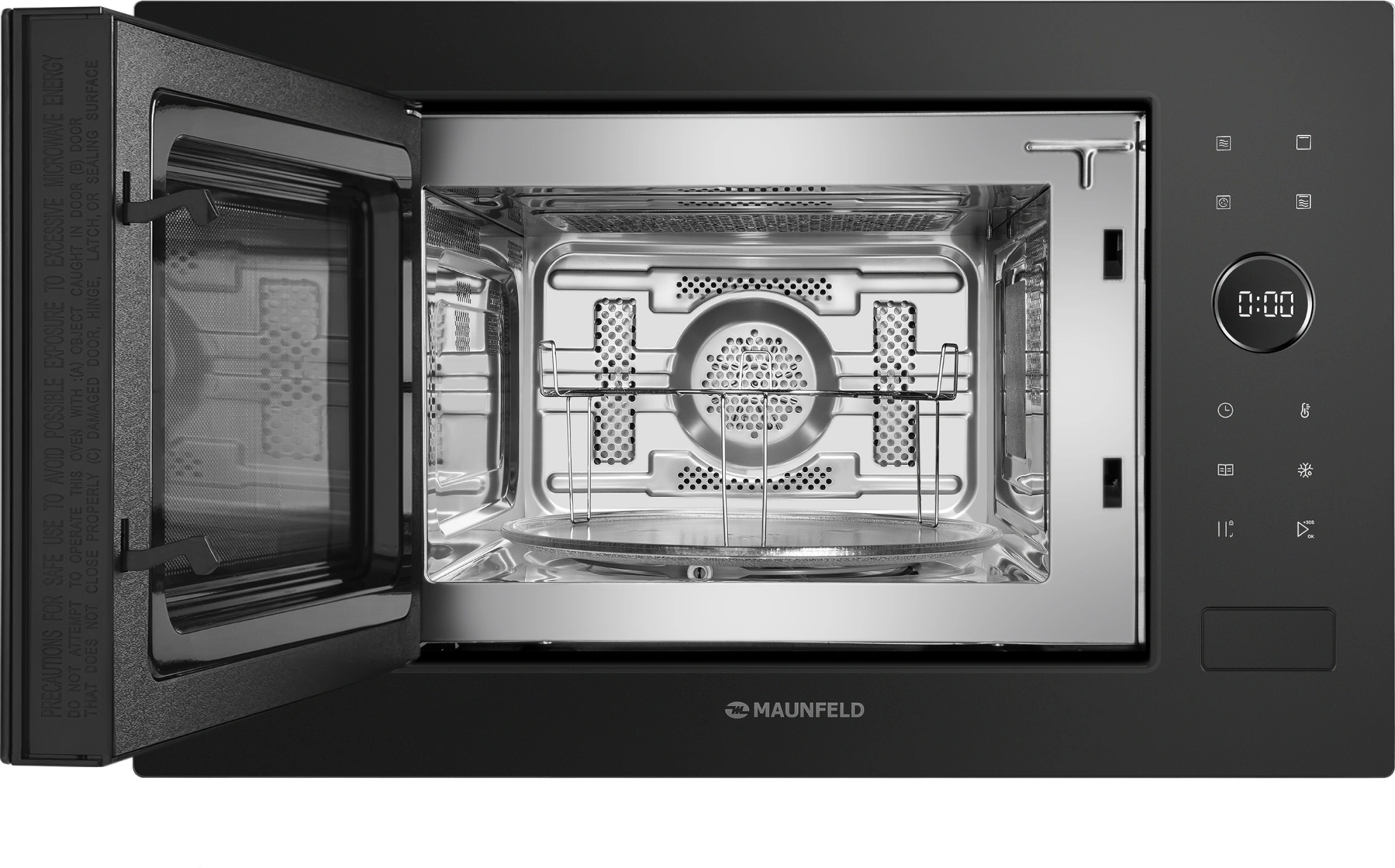 Встраиваемая микроволновая печь Maunfeld XBMO252GB черный