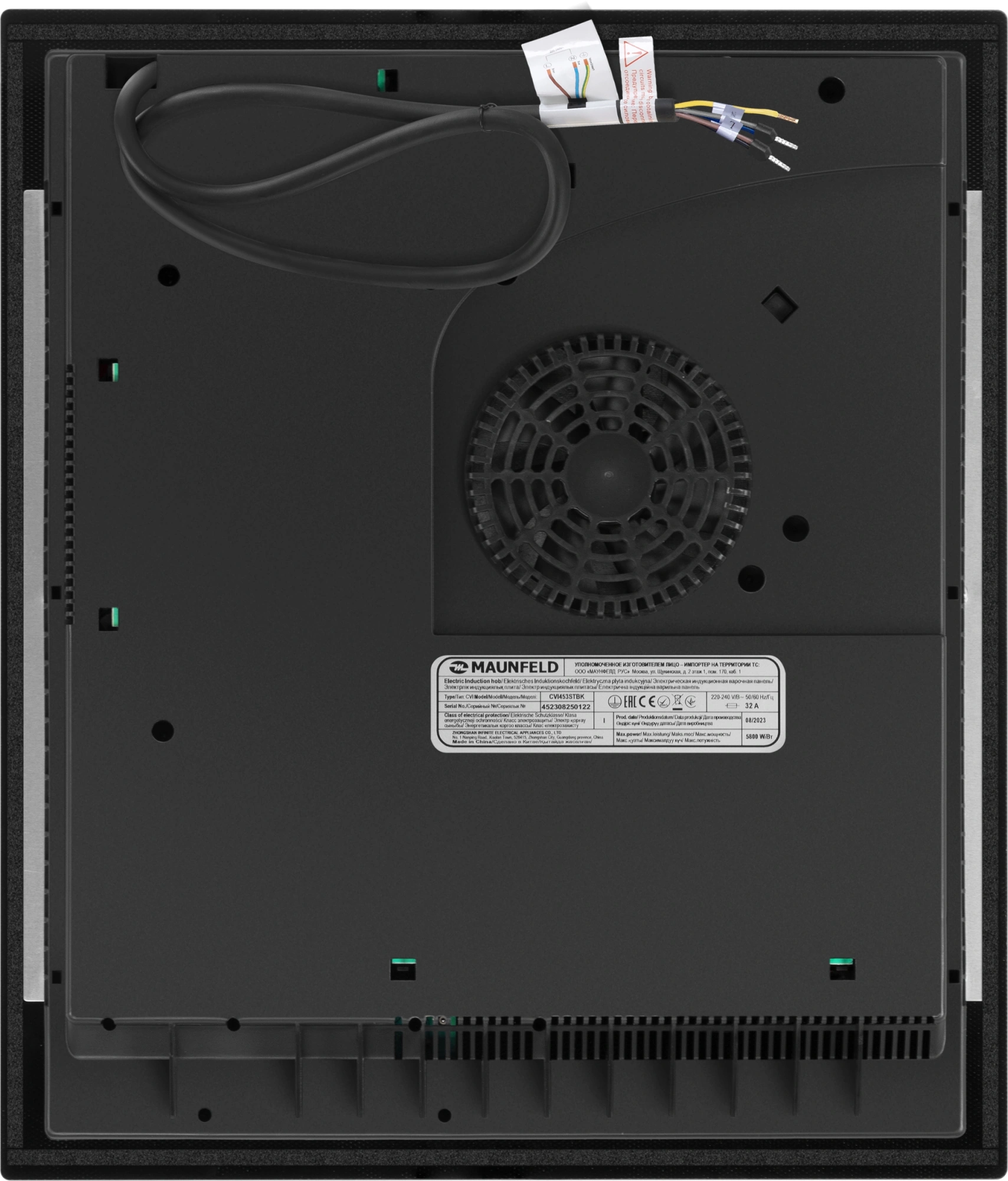 Индукционная варочная поверхность Maunfeld CVI453STBK черный (ка-00021726)