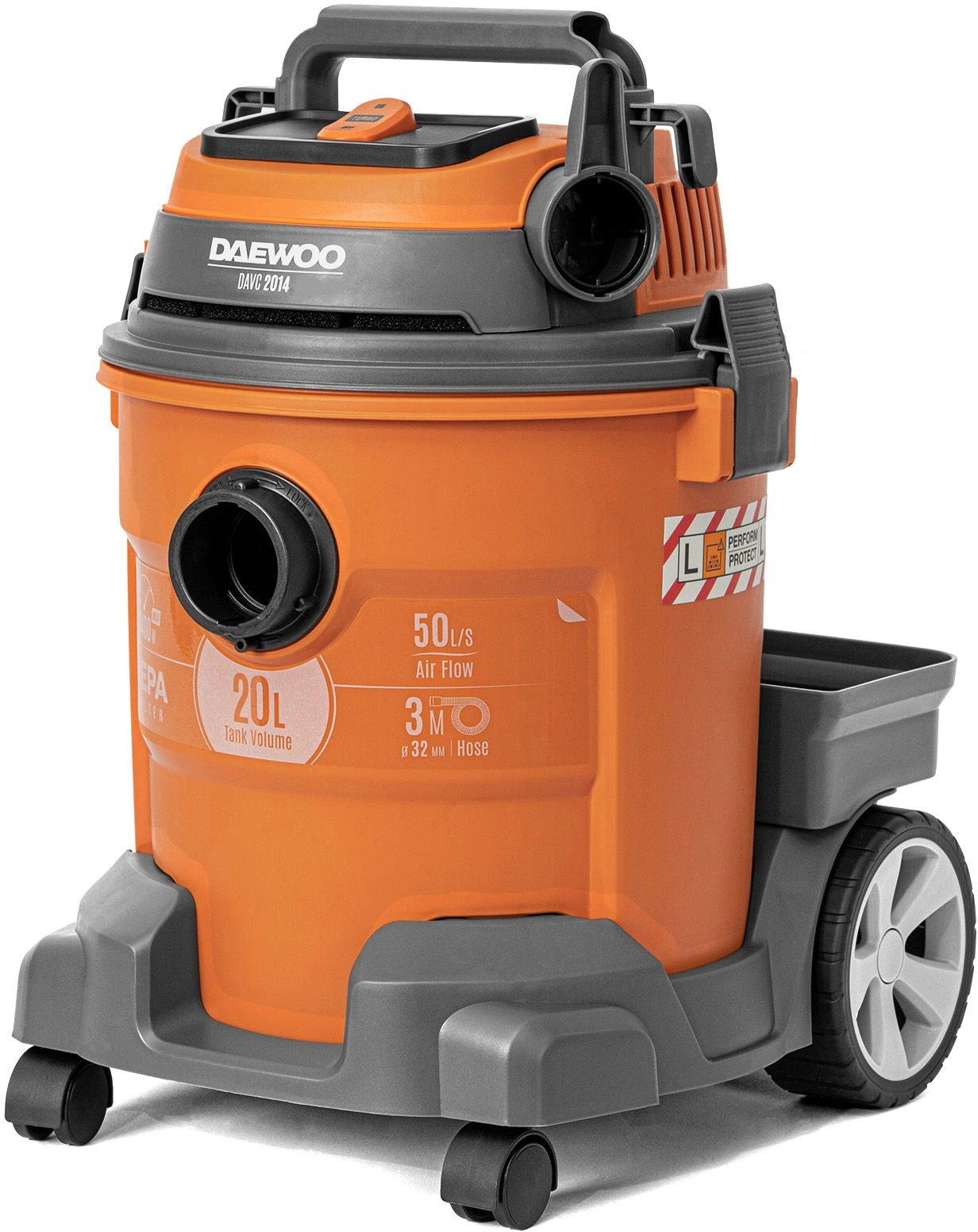 Строительный пылесос Daewoo DAVC 2014 оранжевый