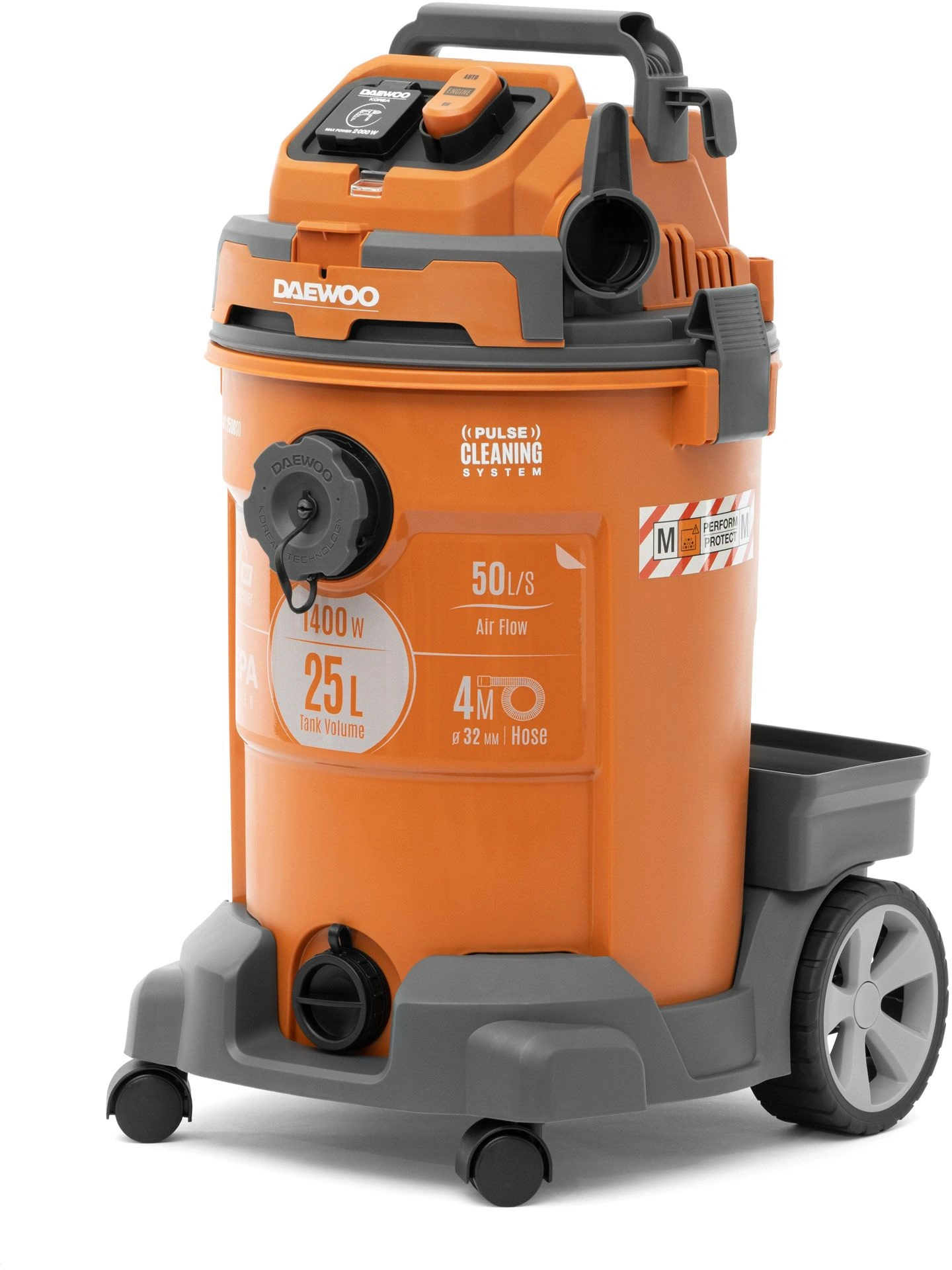 Строительный пылесос Daewoo DAVC 2500SD оранжевый