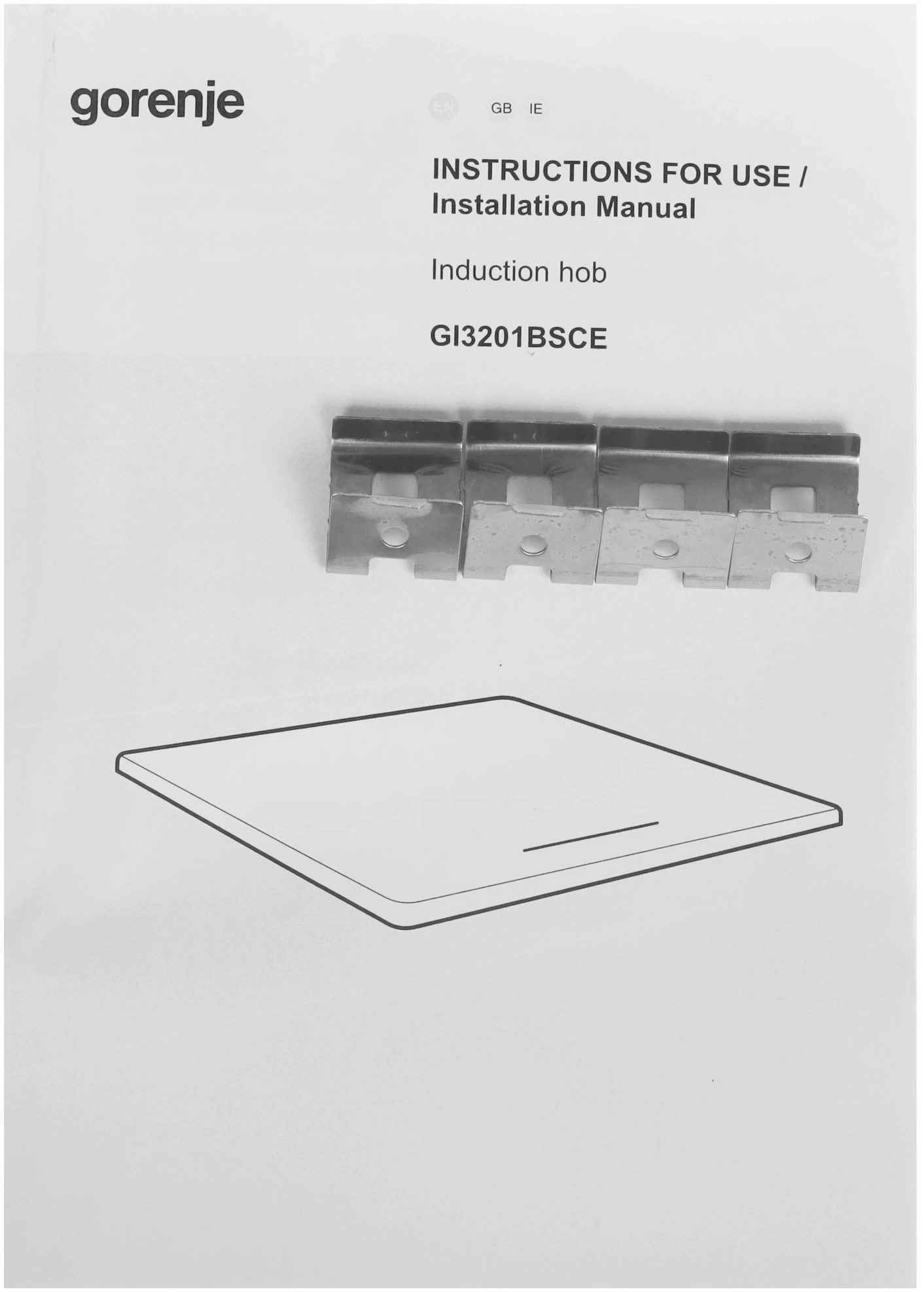 Индукционная варочная поверхность Gorenje GI3201BSCE черный