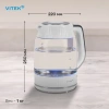 Чайник электрический Vitek VT-WK1059 белый, стекло