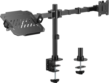 Кронштейн для монитора Cactus CS-VM-LH24-BL, настольный, поворот и наклон, черный