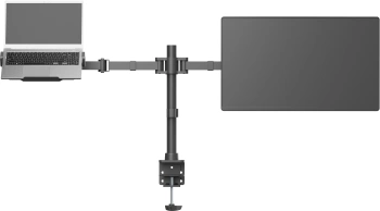 Кронштейн для монитора Cactus CS-VM-LH24-BL, настольный, поворот и наклон, черный