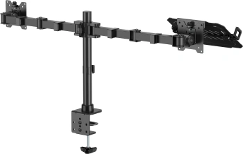 Кронштейн для монитора Cactus CS-VM-LH24-BL, настольный, поворот и наклон, черный