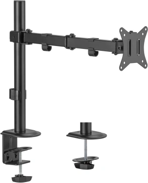 Кронштейн для монитора Cactus CS-VM-D32-BK, настольный, поворот и наклон, черный