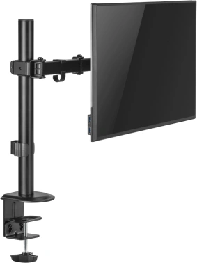 Кронштейн для монитора Cactus CS-VM-D32-BK, настольный, поворот и наклон, черный