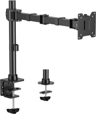 Кронштейн для монитора Cactus CS-VM-D49-BK, настольный, поворот и наклон, черный
