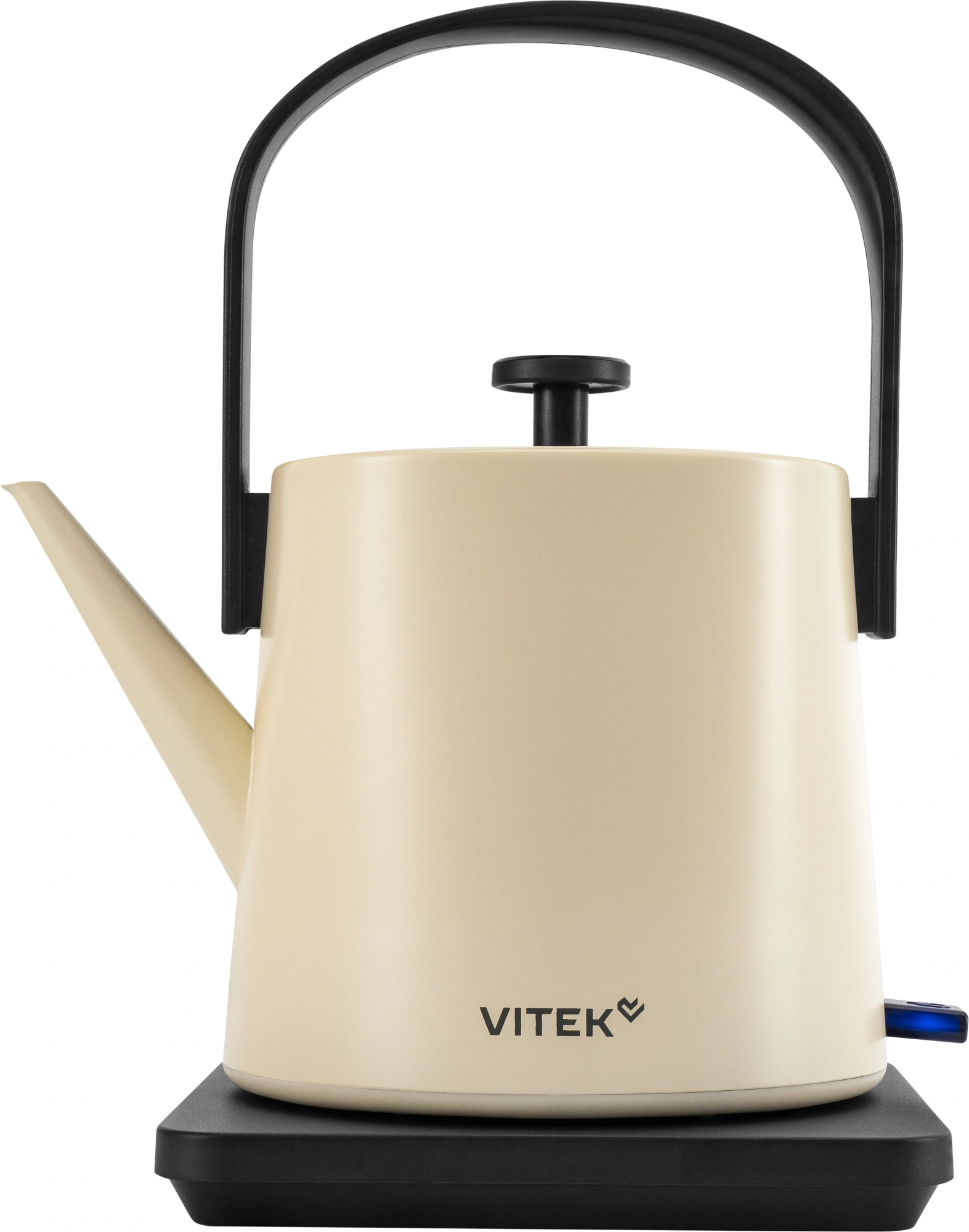 Чайник электрический Vitek VT-WK1001 белый/черный, металл