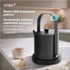 Чайник электрический Vitek VT-WK1000 серый/черный, металл