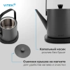 Чайник электрический Vitek VT-WK1000 серый/черный, металл