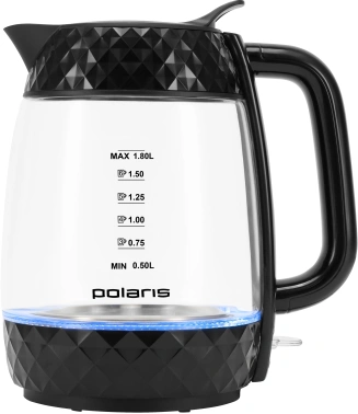 Чайник электрический Polaris PWK 1809CGL черный, стекло