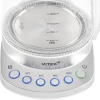 Чайник электрический Vitek VT-WK1031 белый/серебристый, стекло