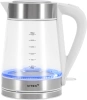 Чайник электрический Vitek VT-WK1030 белый/серебристый, стекло