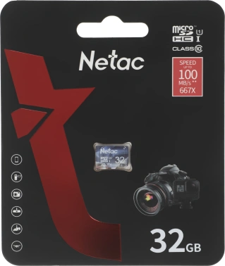 Карта памяти microSDXC 32ГБ Class10 Netac (p500 ultra)