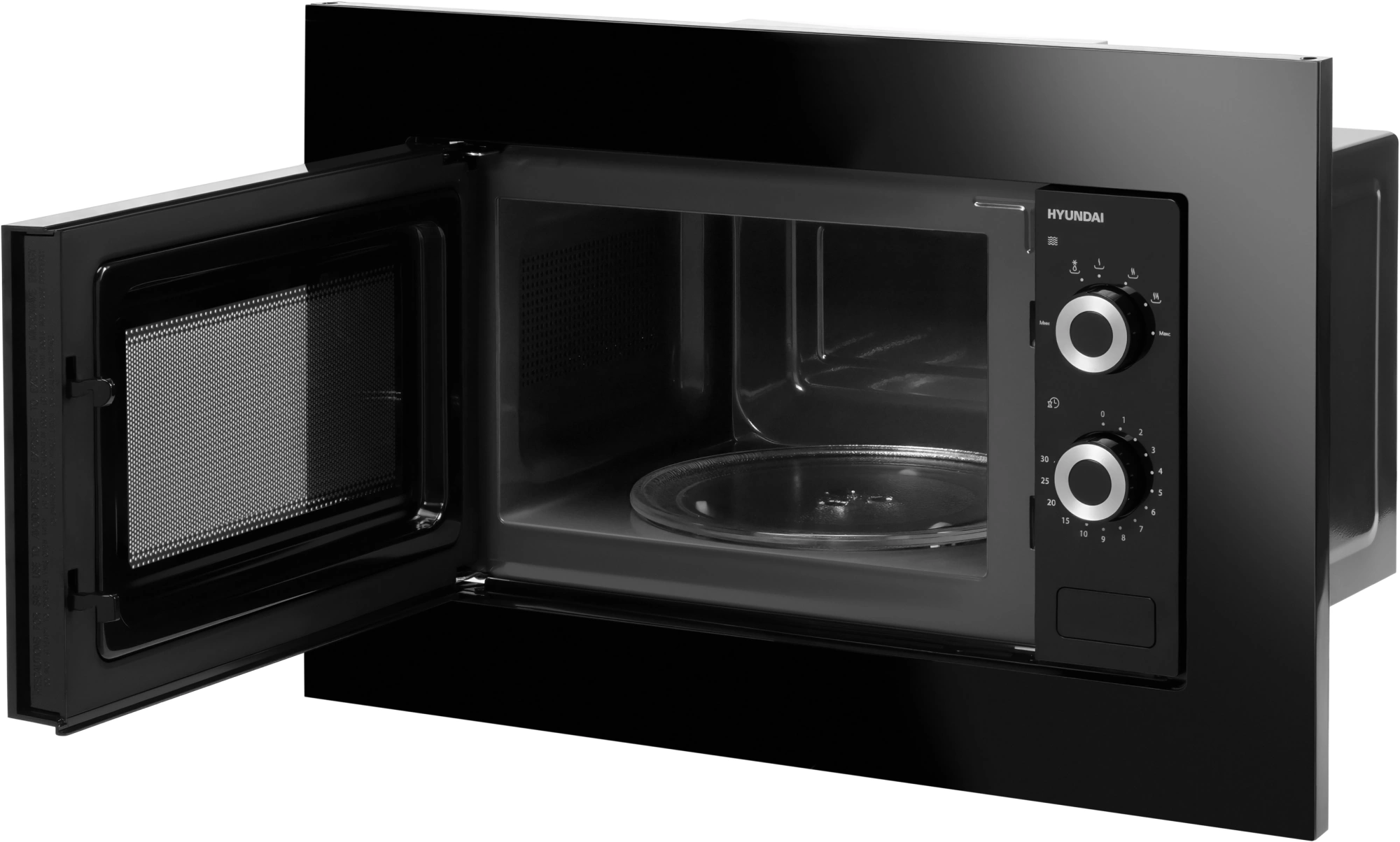 Встраиваемая микроволновая печь Hyundai HBW 2031 BG черный
