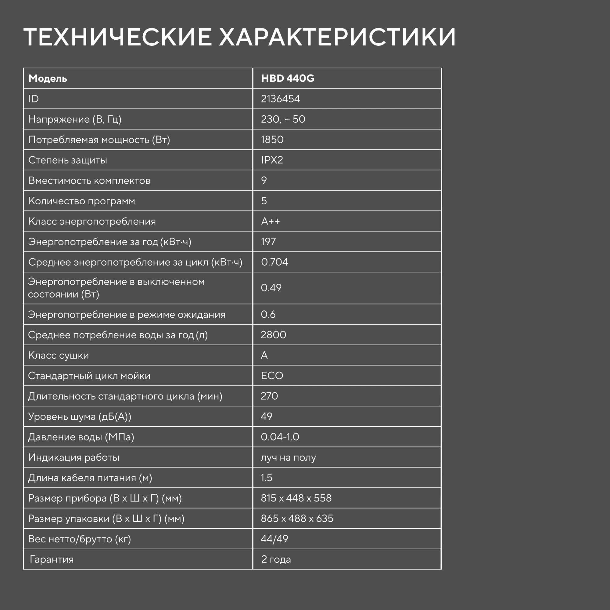Посудомоечная машина Hyundai HBD 440G нержавеющая сталь