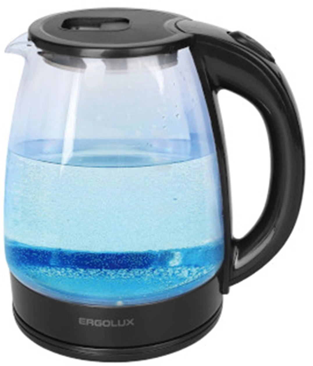 Чайник электрический Ergolux ELX-KG06-C02 черный, стекло