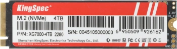 Твердотельный накопитель Kingspec XG7000 4096ГБ, M.2 2280, PCIe 4.0 x4, M.2 XG7000-4TB