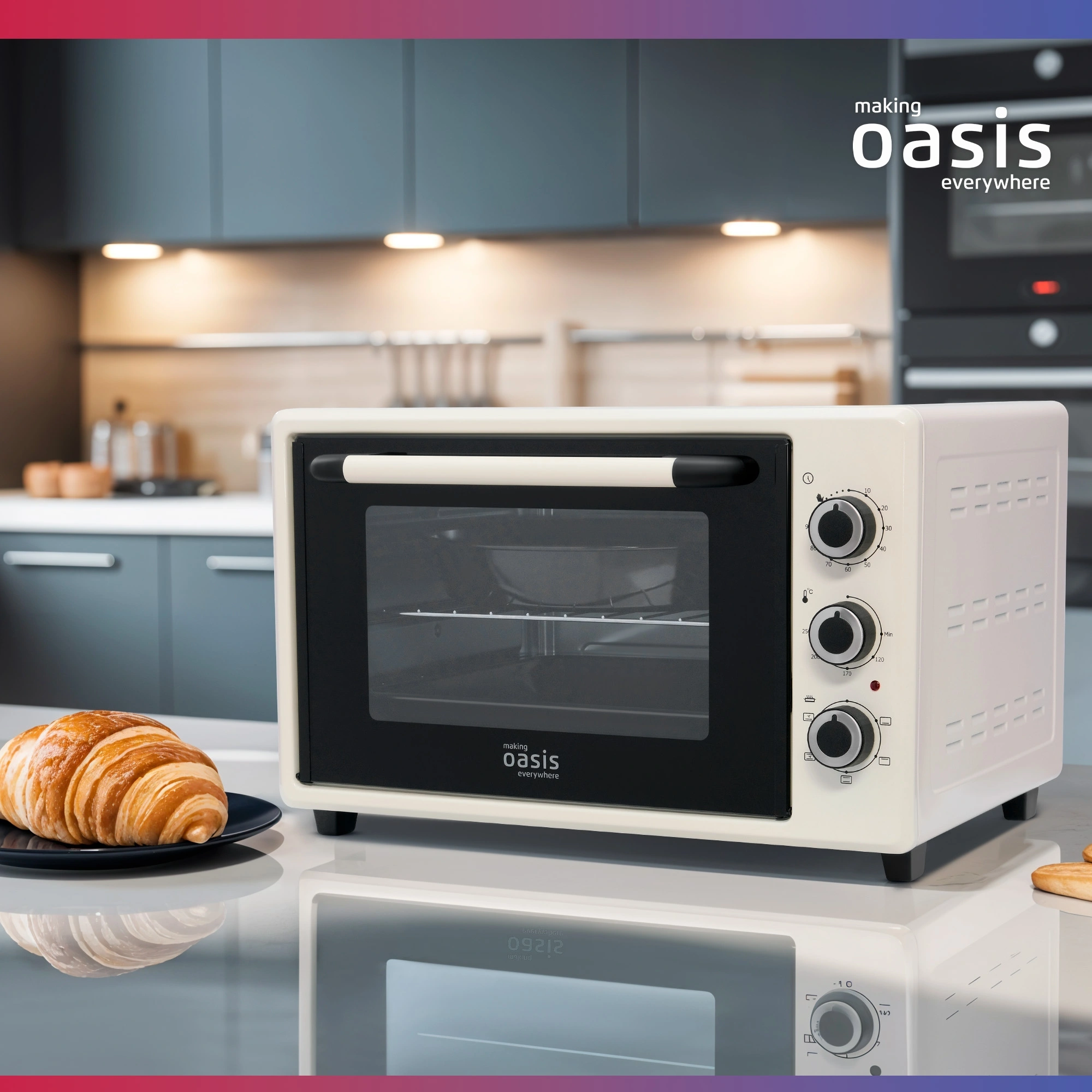 Мини-печь Oasis M-40CI1 бежевый
