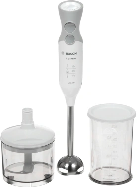 Блендер погружной Bosch MSM66120 белый/серебристый