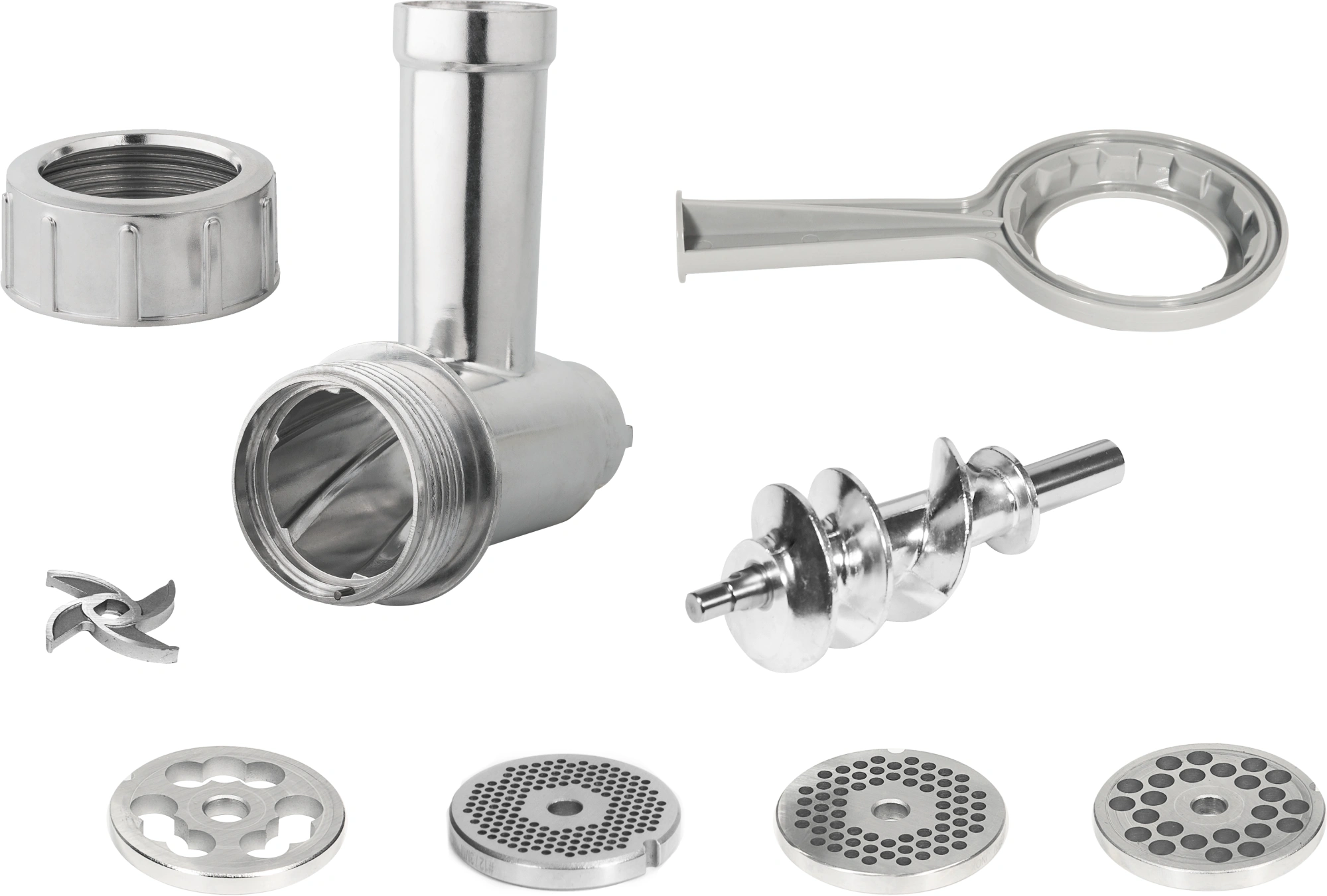 Мясорубка Haier HG-702 серебристый (f00nh7m00ru)