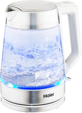 Чайник электрический Haier HK-500 серый/белый, стекло (TD0029955RU)