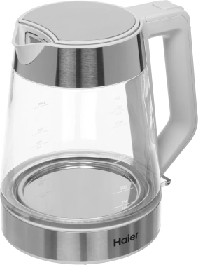 Чайник электрический Haier HK-500 серый/белый, стекло (TD0029955RU)