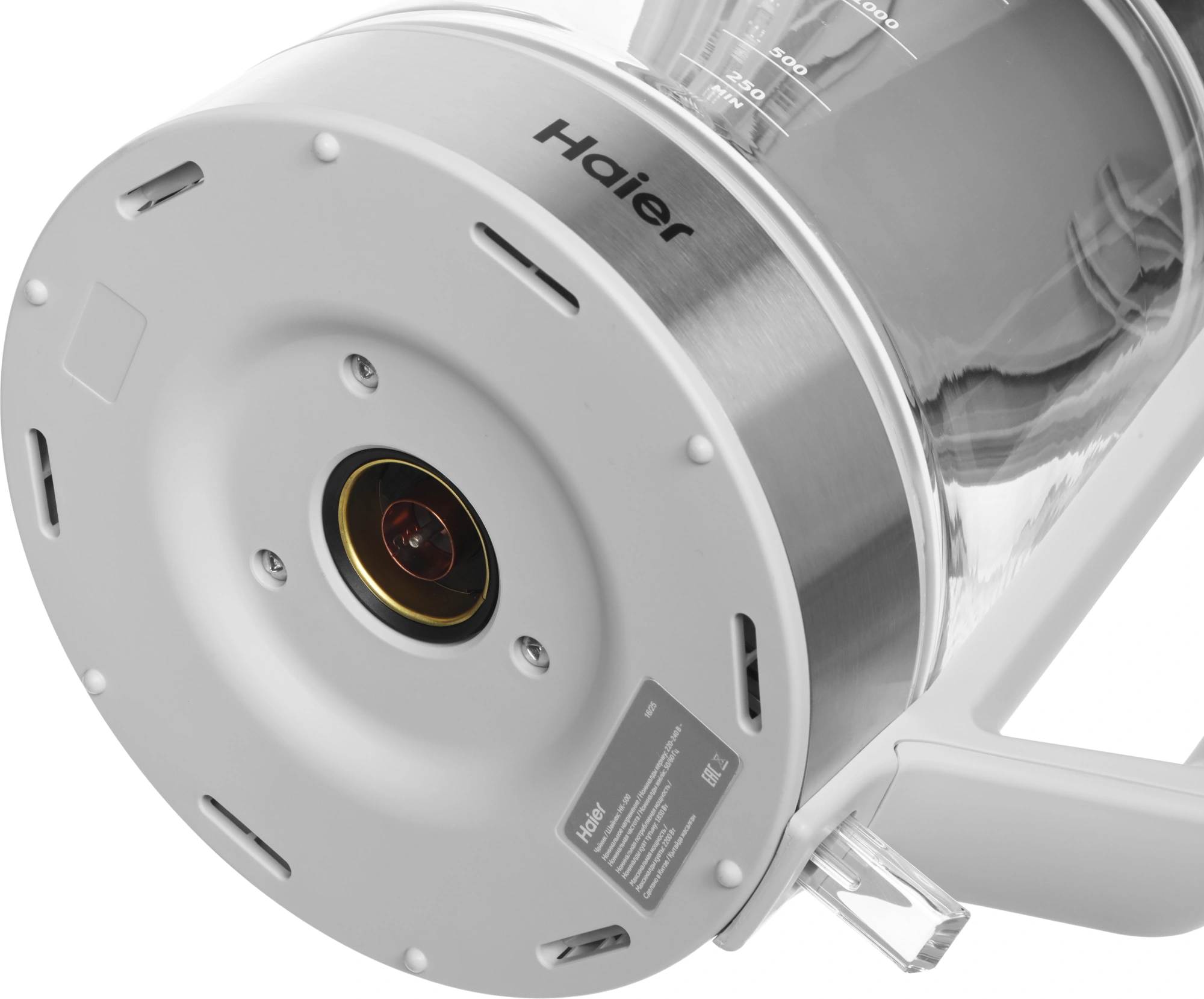 Чайник электрический Haier HK-500 серый/белый, стекло (TD0029955RU)