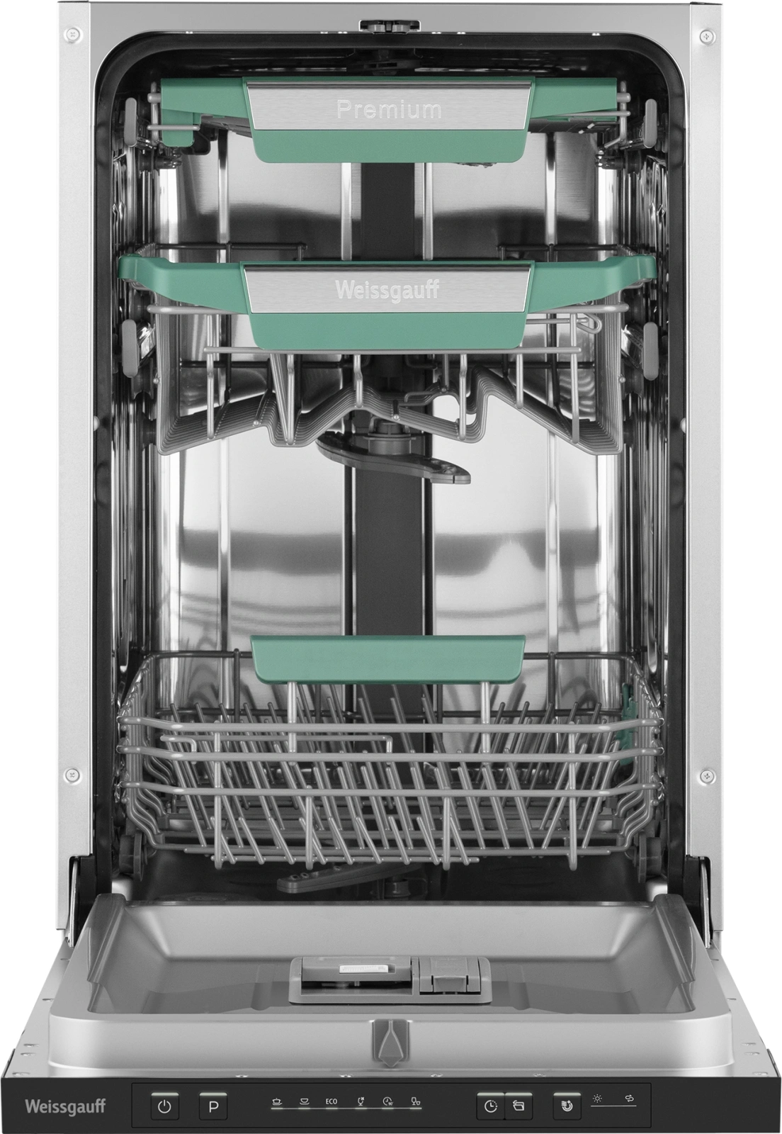 Посудомоечная машина Weissgauff BDW 4536 D Inverter AutoOpen Infolight серебристый (433987)