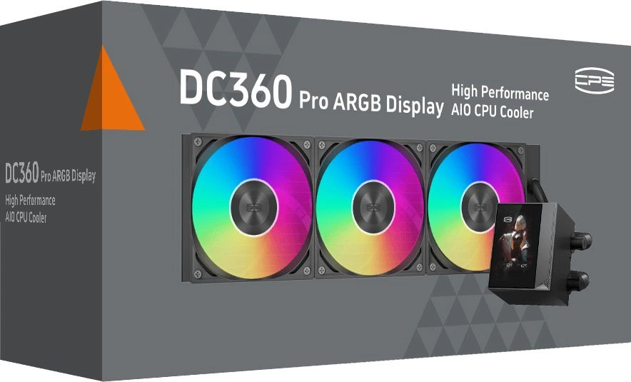 Система водяного охлаждения PcCooler DC360 Pro Display (DC360PRO-BKAWXY ...