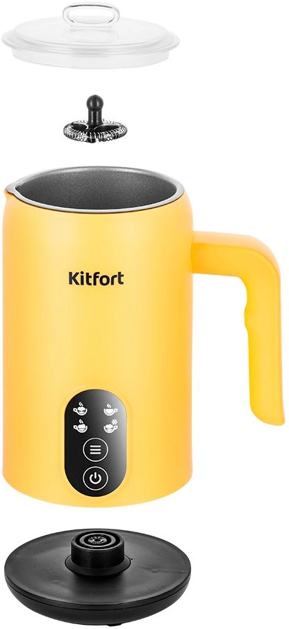 Капучинатор Kitfort КТ-7504 желтый/черный