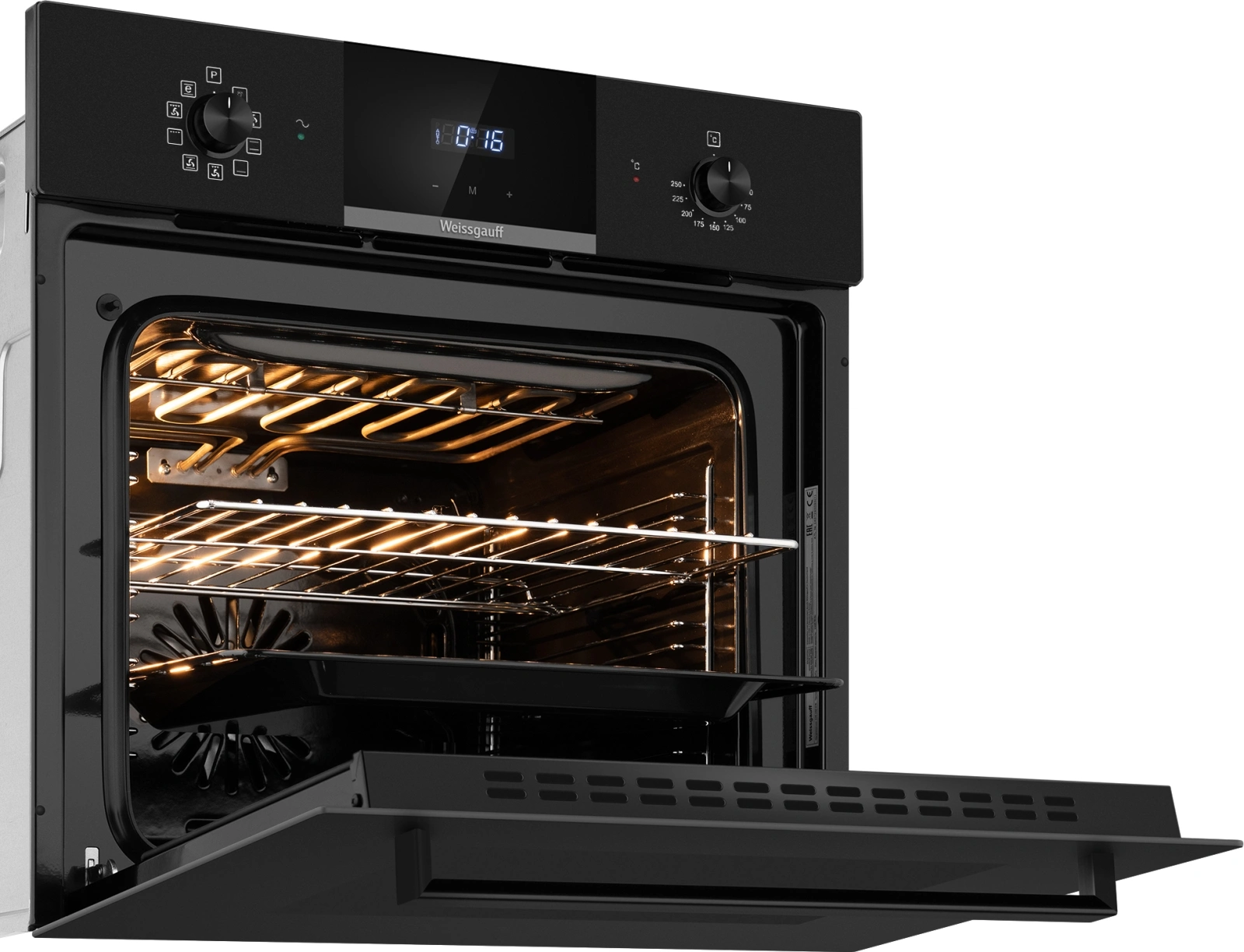 Духовой шкаф Weissgauff EOM 691 PDB Matt Edition черный (434068)