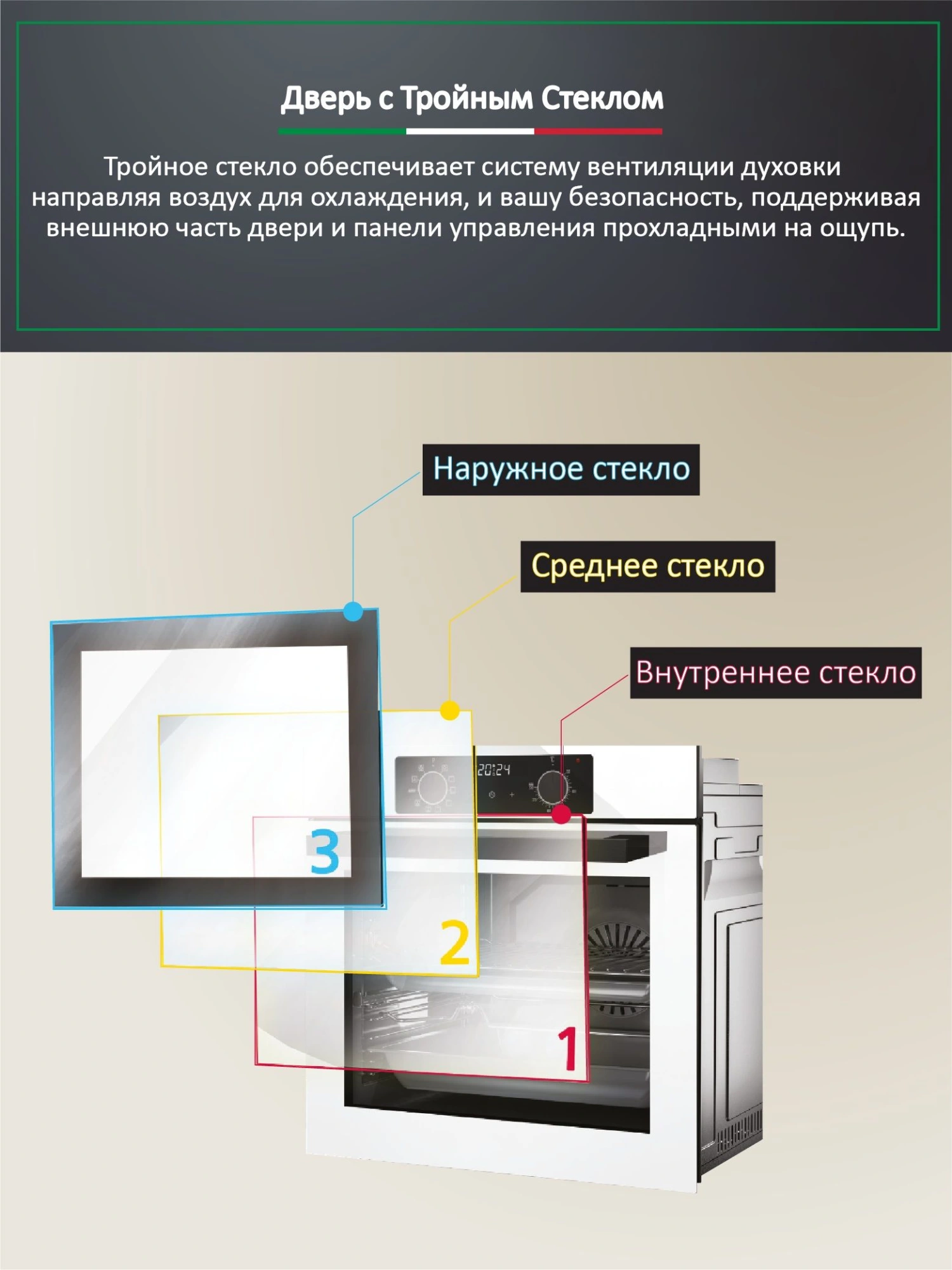 Духовой шкаф Ardo BO28EX2 серебристый