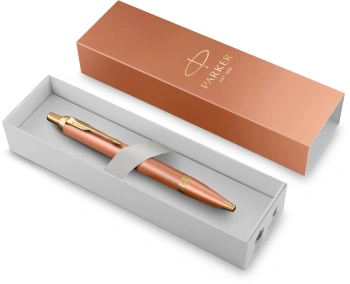 Ручка шариковая Parker IM Writing Rituals K331 Orange GT, цвет чернил синий (2203902)