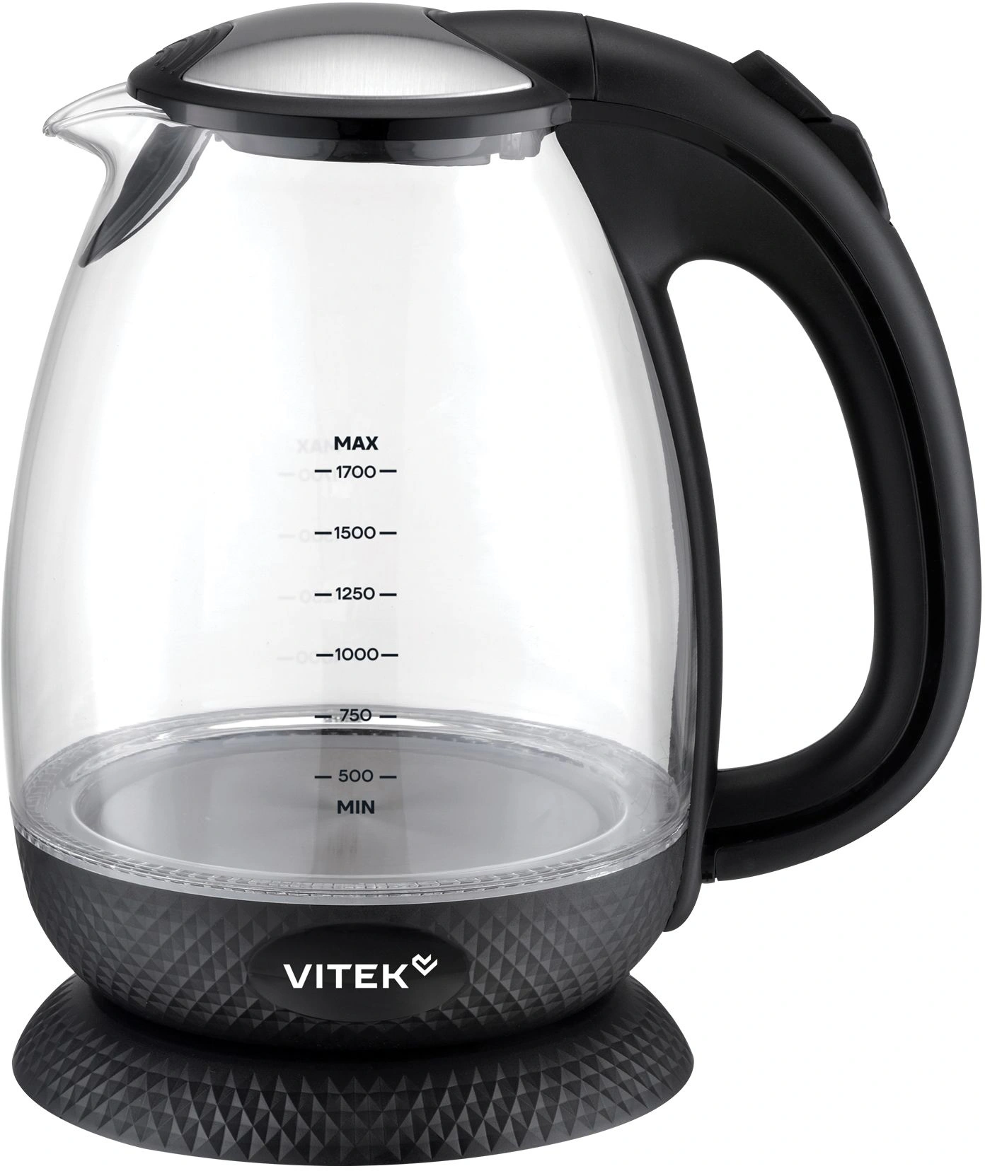 Чайник электрический Vitek VT-WK1057 черный, стекло