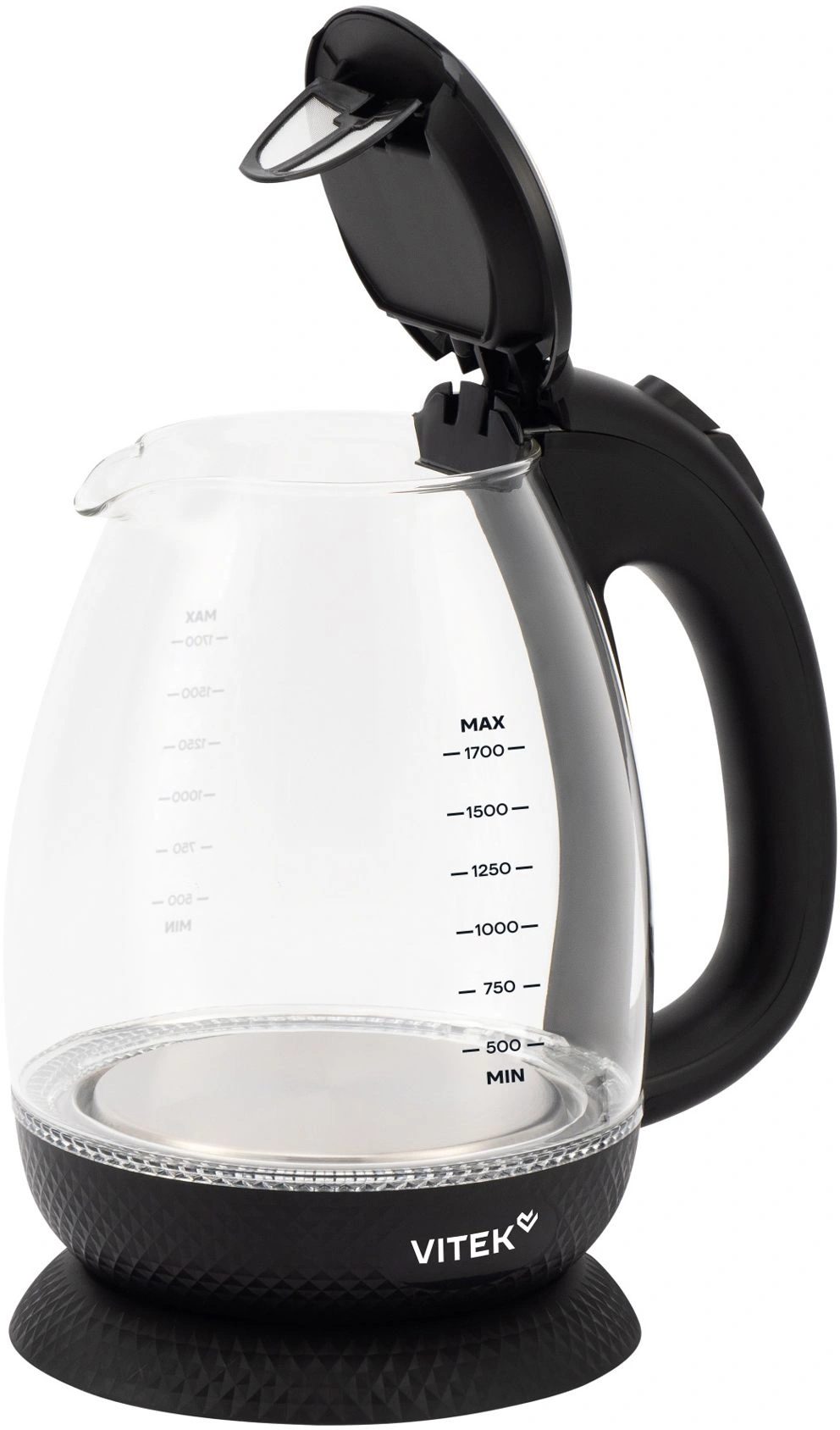 Чайник электрический Vitek VT-WK1057 черный, стекло