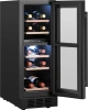 Винный шкаф Weissgauff WWCI-16 DB DualZone черный (438723)
