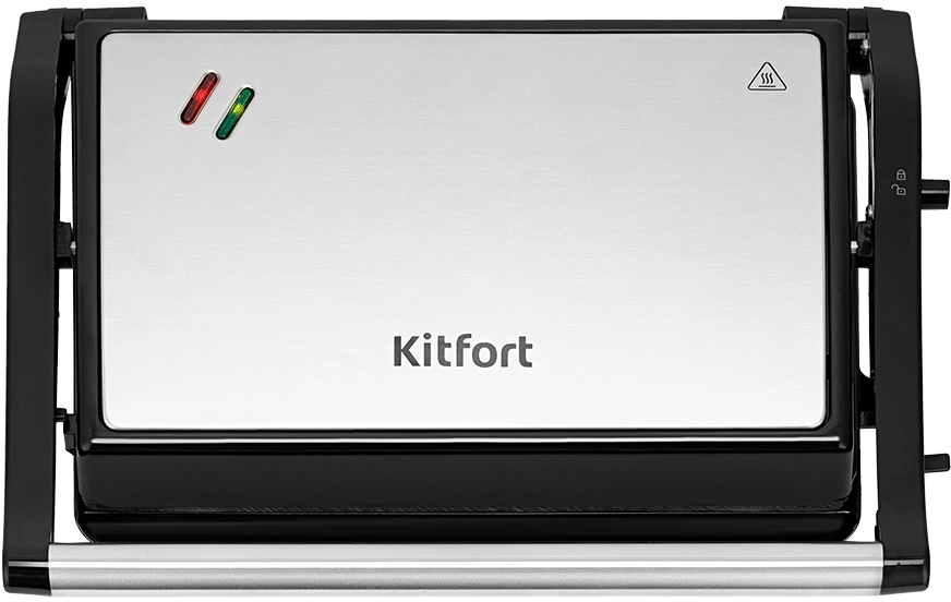 Сэндвичница Kitfort КТ-4603 черный/серебристый (кт-4603)