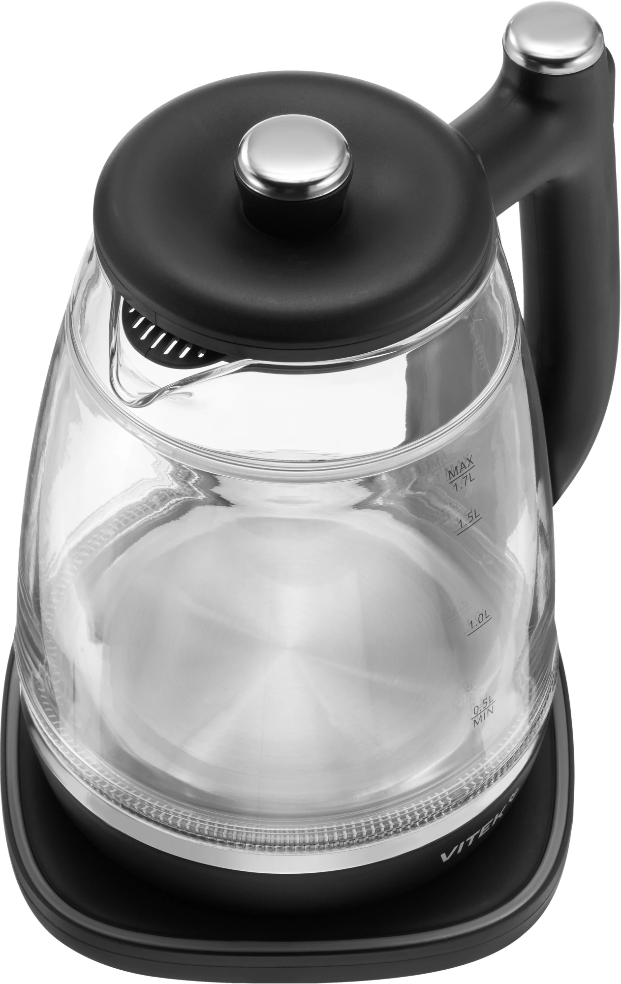 Чайник электрический Vitek VT-WK1074 черный, стекло