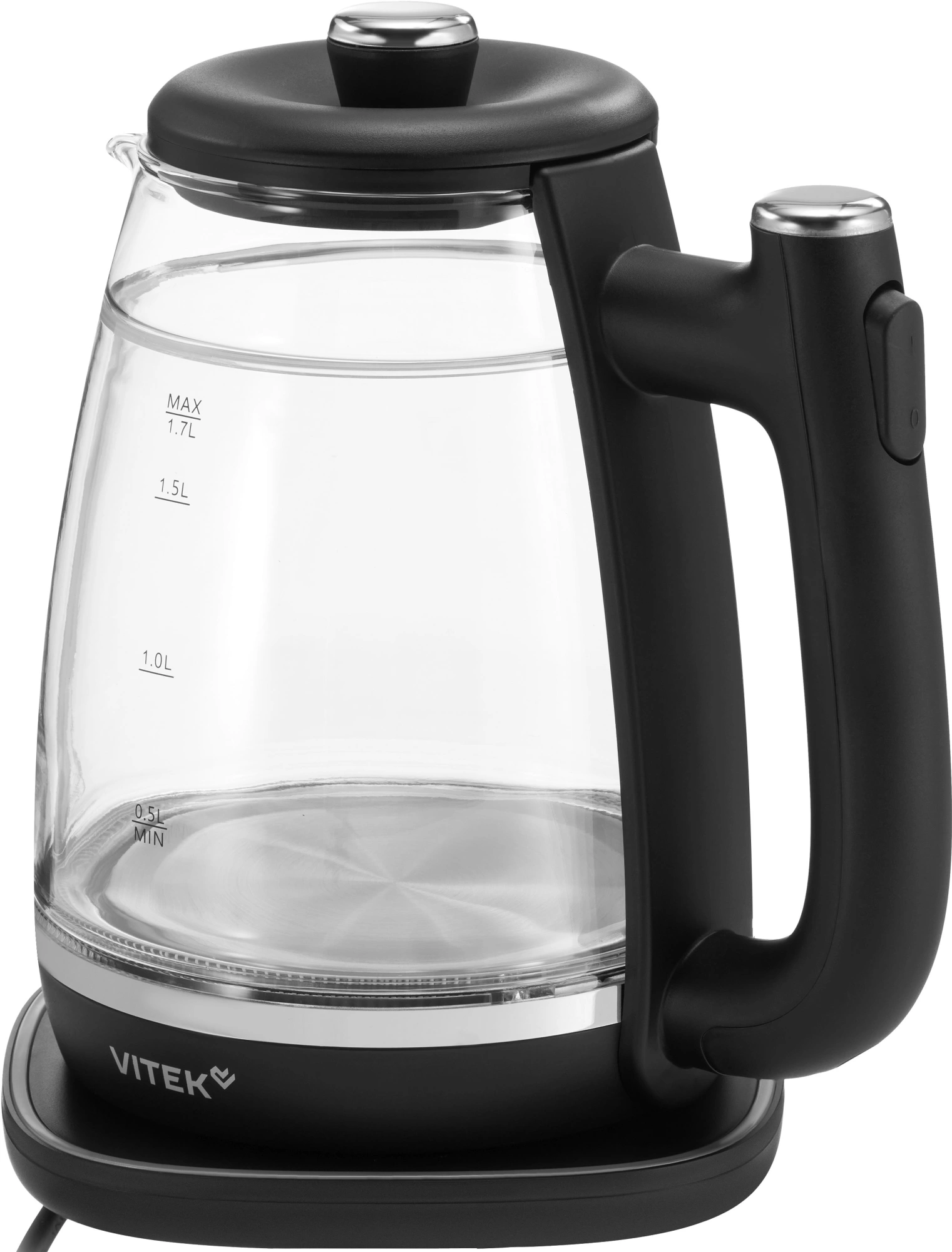 Чайник электрический Vitek VT-WK1074 черный, стекло