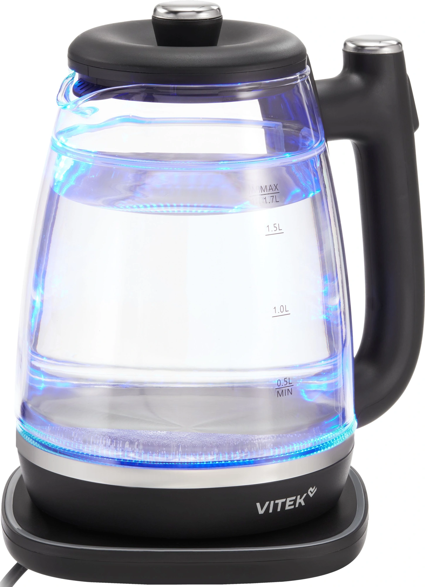 Чайник электрический Vitek VT-WK1074 черный, стекло