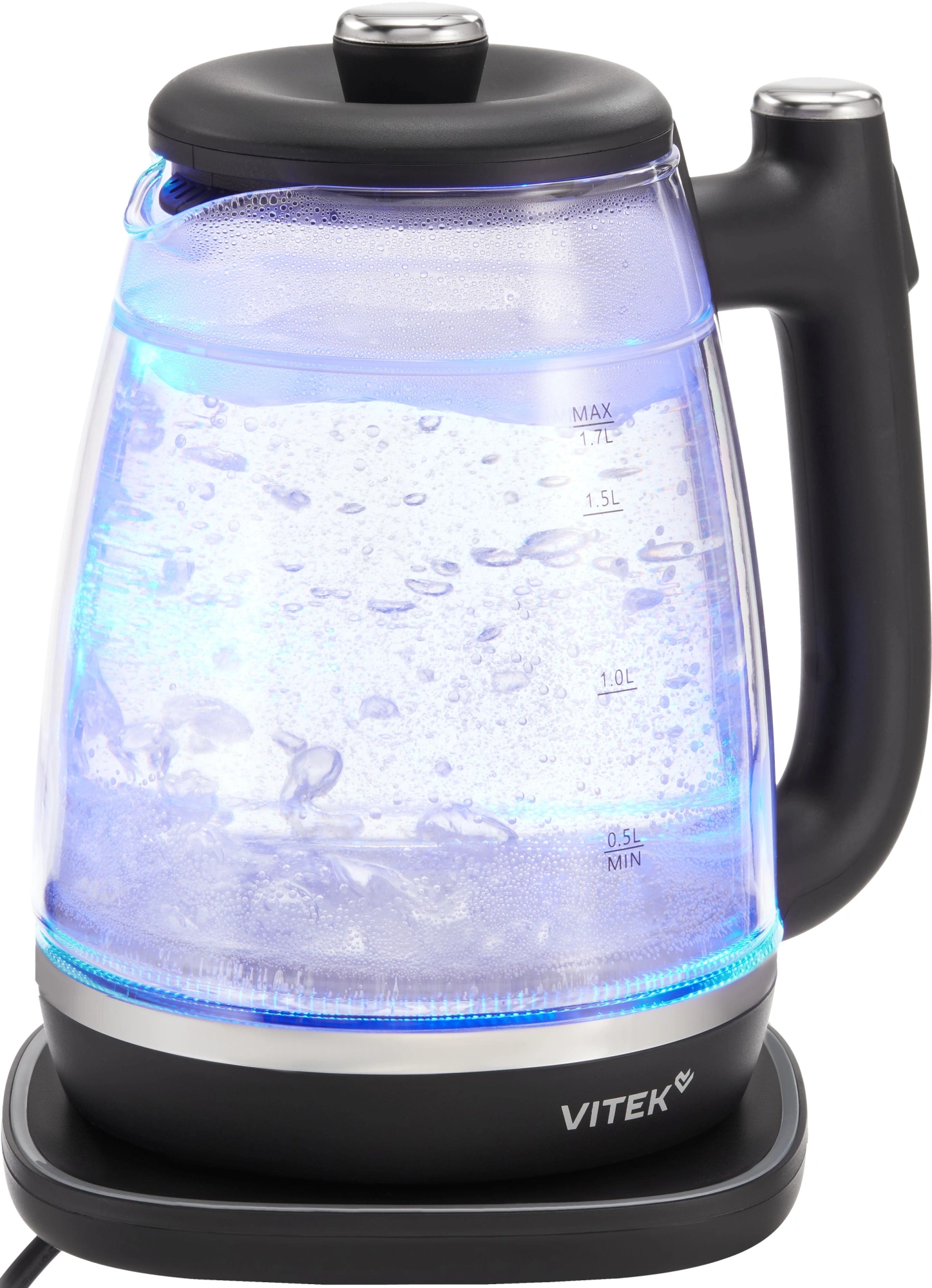 Чайник электрический Vitek VT-WK1074 черный, стекло