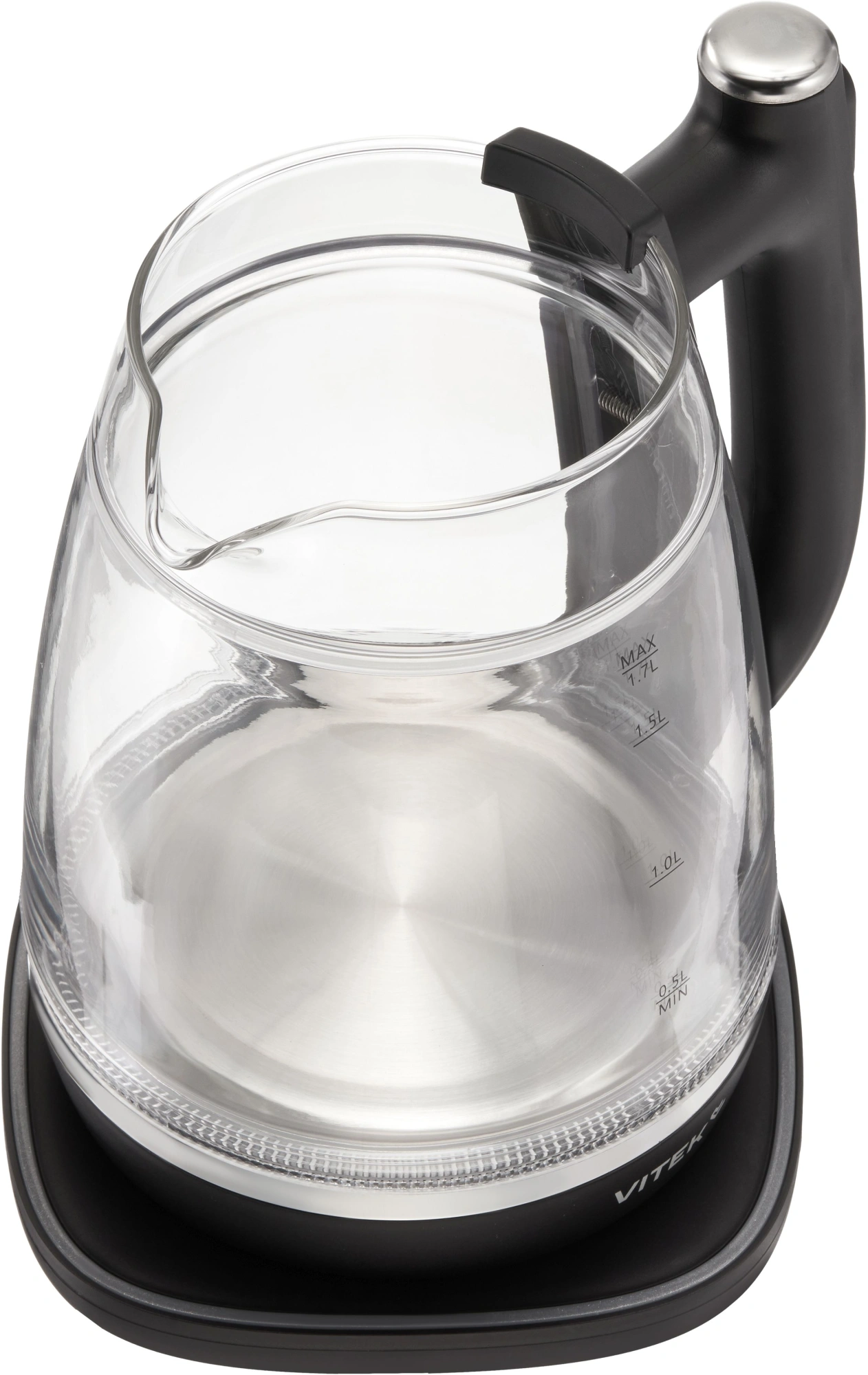 Чайник электрический Vitek VT-WK1074 черный, стекло