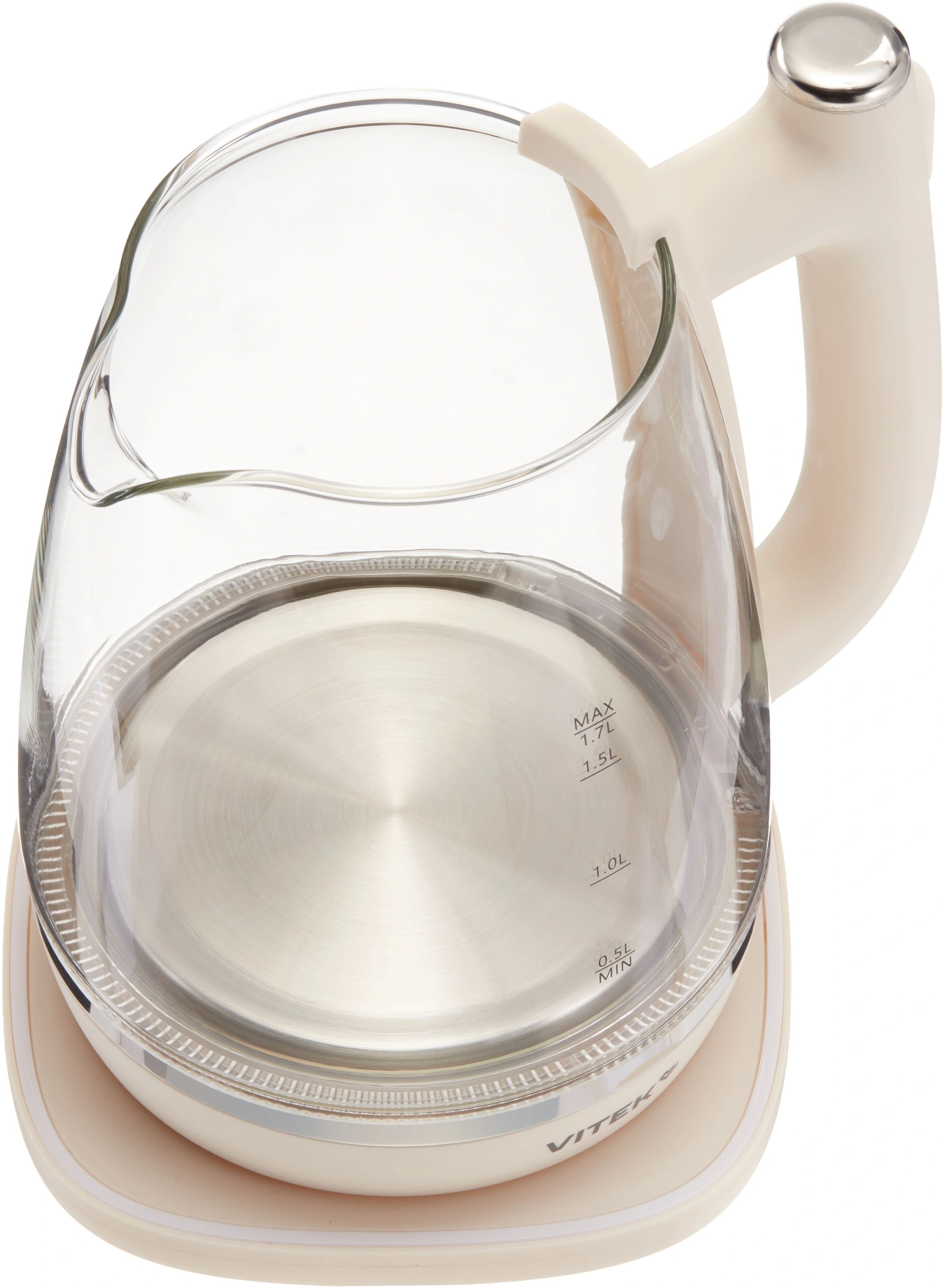 Чайник электрический Vitek VT-WK1072 слоновая кость, стекло
