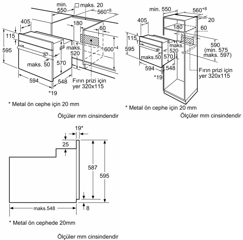 Духовой шкаф Bosch Serie 4 HBF514BB1T черный