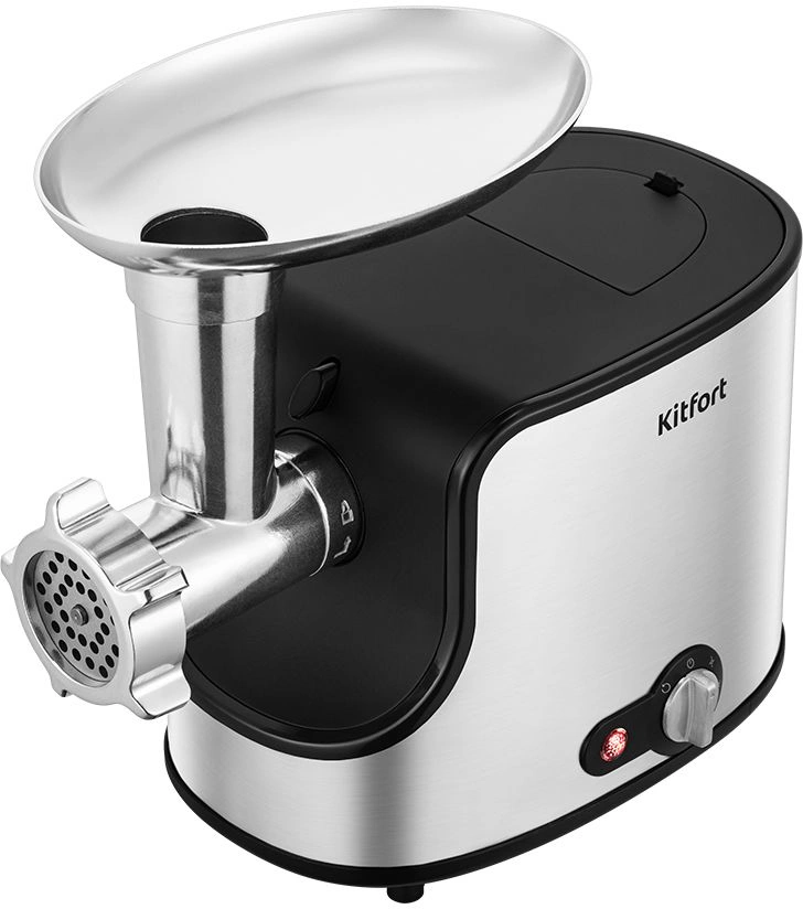 Мясорубка Kitfort КТ-2133 нержавеющая сталь/черный