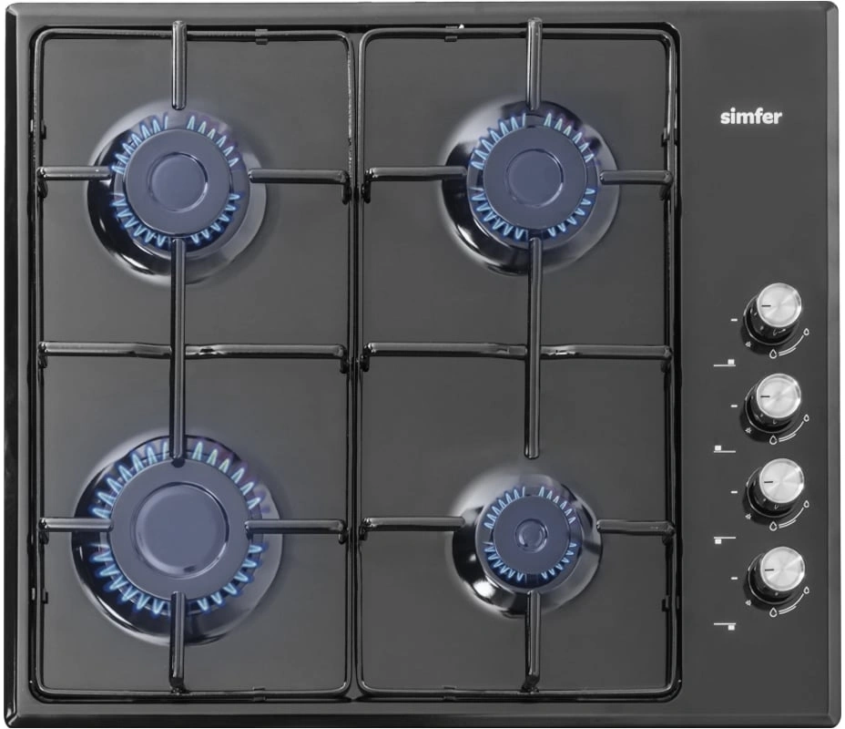Газовая варочная поверхность Simfer H60Q40B400 черный
